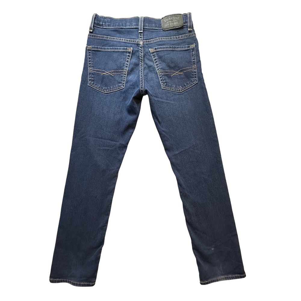 Signature Levi Strauss & Co. Girls‎ Blue Denim Jeans Size 12 Adjustable Waist